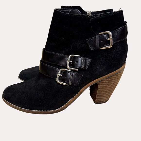 DV By Dolce Vita Colten Suede Booties Ankle Boots Black 8.5 bv - Picture 2 of 10
